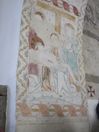 ancient painting on church walls